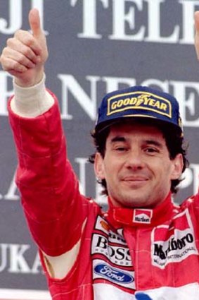True hero ... Ayrton Senna.