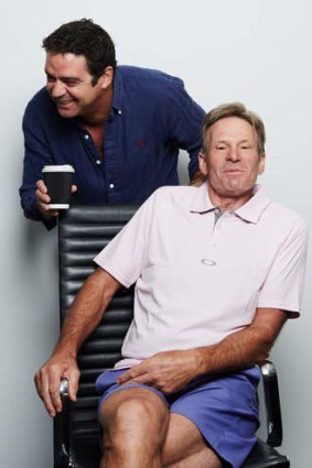 Footy mates... Garry Lyon (left) and Sam Newman.