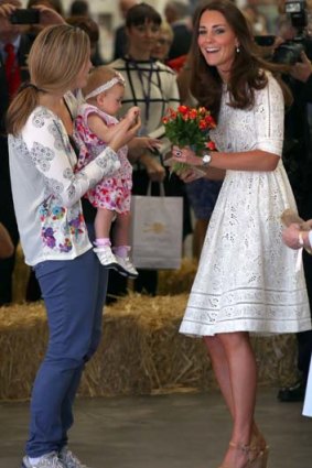Kate wearing a dress by Australian designer, Zimmerman at Sydney's Royal Easter Show.