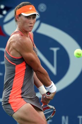 Muscling in: Sam Stosur is into the third round.