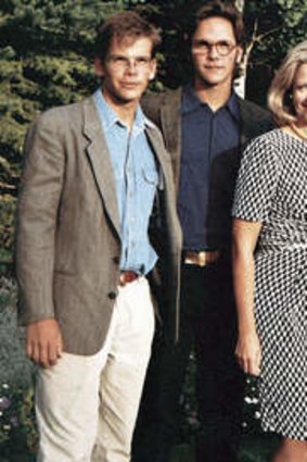 Altogether then … (from left) Lachlan, James, Anna, Elisabeth and Rupert in Britain in 1992.