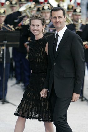 Bashar and Asma al-Assad.