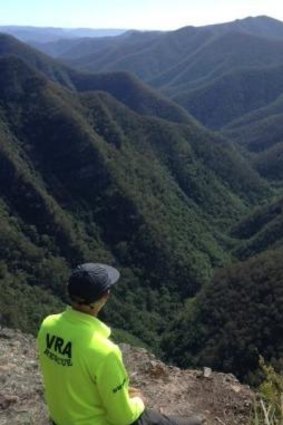 The Bushwalkers Wilderness Rescue Squad released  on its Facebook page this picture of the rugged area in which Sevak Simonian is believed to be lost.
