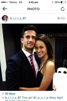 Alana Wilkie and Chris Billing on Instagram.