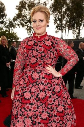 Voice of her generation: Adele on the Grammys Red Carpet in 2013.