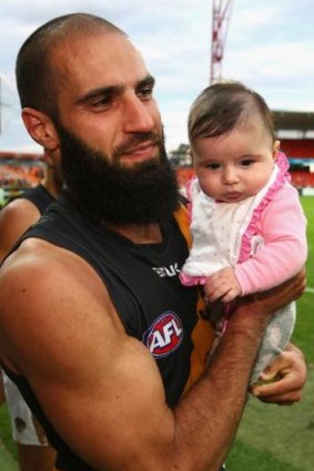 Tiger Bachar Houli with his daughter Sarah.