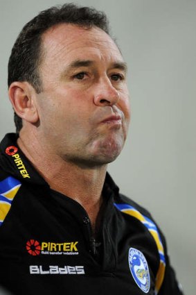 Eels coach Ricky Stuart was not happy when his side visited the Gold Coast.