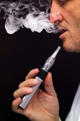 Vaporised: Battery-powered e-cigarettes have been banned in WA.
