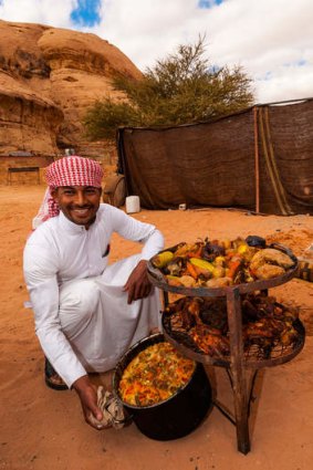 Desert fruits … fine fare from a Bedouin street vendor.