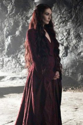 Carice van Houten as <i>Game of Thrones</i> priestess Melisandre.