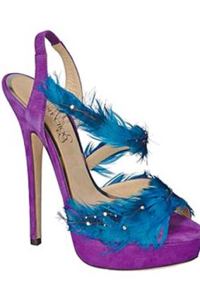 Arguably the most famous Choo of all: The violet suede 1998 release Feather, now rejuvenated Marlene, which was left on the dock, Cinderella-style, as Carrie Bradshaw ran for the Staten Island Ferry.