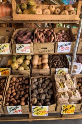 Georgie's Harvest at South Melbourne Market boasts more than 20 different varieties of potato.