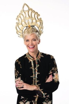 Jessica Rowe as The Empress in the pantomime <i>Aladdin and His Wondrous Lamp</i>.