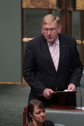 Labor MP Martin Ferguson during Question Time at Parliament House in Canberra on Wednesday 29 May 2013.