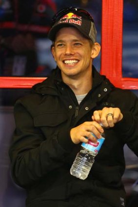 From two wheels to four? MotoGP champion Casey Stoner.