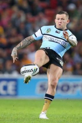 Gone: Sharks five-eighth Todd Carney.