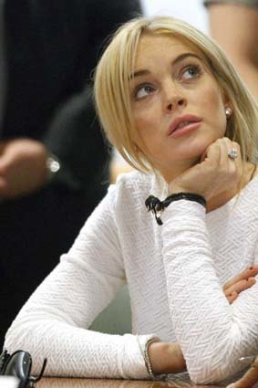 Lindsay Lohan facing court in 2011.