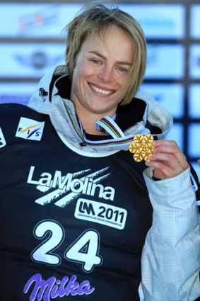 Claiming first place at the World Championships in 2011: Holly Crawford.