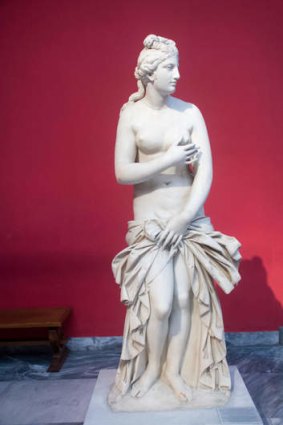 A marble statue of Aphrodite, the godess of love and beauty, National Archaeology Museum.