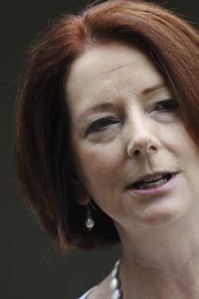 Legislating against herself ... Julia Gillard.