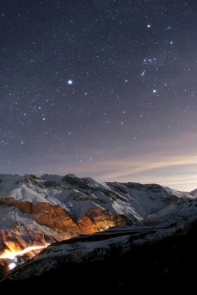 Starry skies over the Alborz Mountains, Iran.