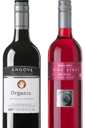 Angove's Organic Shiraz Cabernet and the award-winning Nine Vines Rose.