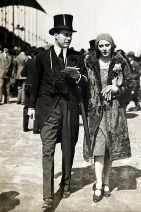 Sheila Chisholm and second husband Sir John 'Buffles' Milbanke at Ascot.