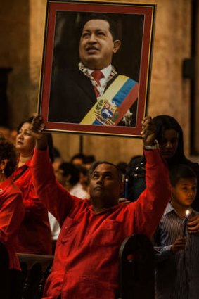 People attend a Catholic mass for the health of Venezuelan President Hugo Chavez in Havana.
