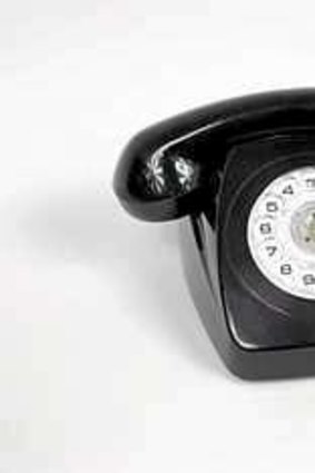 1978 black telephone. Last round-dial model, $149.