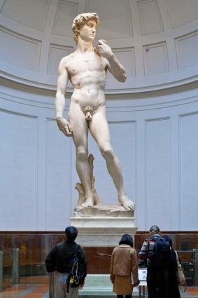 <i>David</i> by Michelangelo at the Galleria dell'Accademia in Florence.