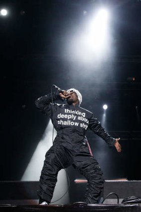 Andre 3000 of Outkast performs on stage at Splendour In the Grass.