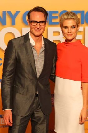 Josh Lawson with co-star Rachael Taylor at the premiere of <i>Any Questions for Ben?</i>