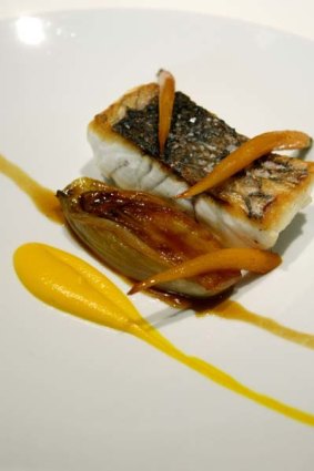 The one dish you must try ... Roasted barramundi with caramelised endive, Dutch carrots, bitter orange, $45.