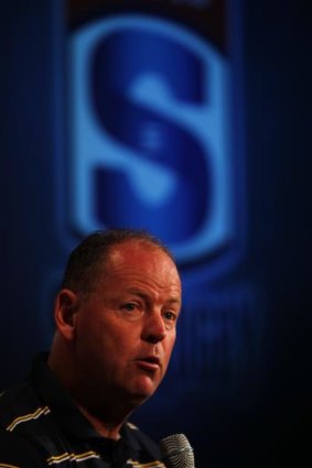 Brumbies coach Jake White at the Super Rugby season launch in February..