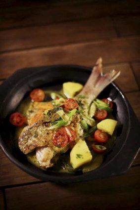 Intriguing: Efendy's Fish Doctor stew is inspired by Melbourne chef Greg Malouf.
