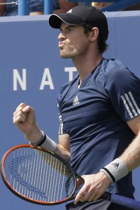 Tough contest: Andy Murray found a way past hard-hitting American John Isner.