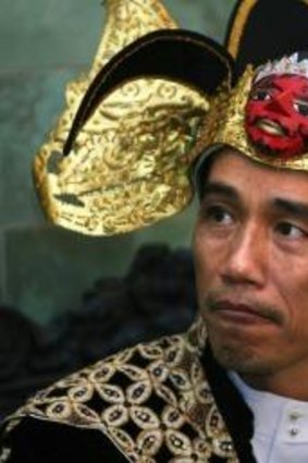 Joko Widodo in 2009 after his election as mayor in Solo, central Java.