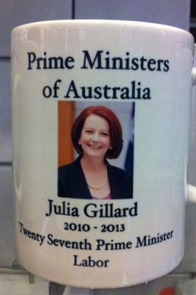 The Julia Gillard souvenir coffee mug.