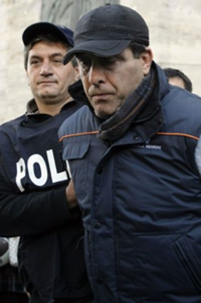Dawn raid ... Italian police arrest Salvatore Russo.