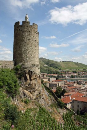 Live history: the mediaeval hospital tower in Tournon.