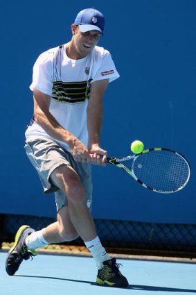 Ready to fire: Sam Querrey is Bernard Tomic's next opponent.