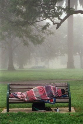 Homeless in Fitzroy Gardens: We've all met people who treat you like a nuisance, and would be rather you were on your way.