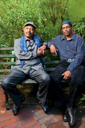 Berhan Jaber (left) and Ahmed Ali are producers for the Eritrean Voices radio program.