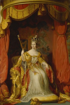 Queen Victoria, by Sir George Hayter, 1863, based on a work of 1838.