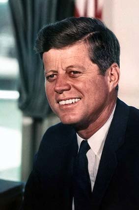 A leader who inspired great hope for change ... President John F. Kennedy.