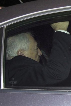 Former IMF chief Dominique Strauss-Kahn leaves the courts in Lille.