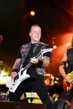 Back in sync: James Hetfield and Kirk Hammett have overcome their differences.