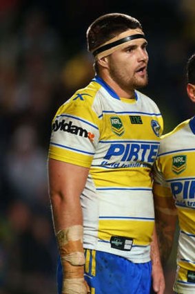 Punishment fits the crime? Mitchell Allgood was sent to the sin bin for ten minutes for lashing out at Jamie Buhrer and Steve Matai.
