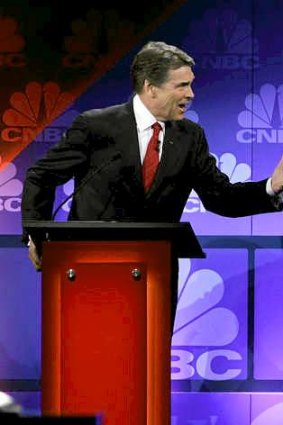 Rick Perry hones his debating skills.