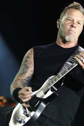 Metallica singer James Hetfield.